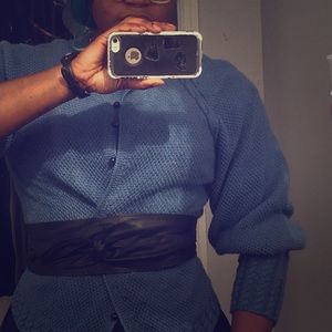 Balloon Sleeve Vintage Cardigan